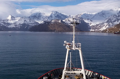 RRS James Clark Ross in the Southern Ocean