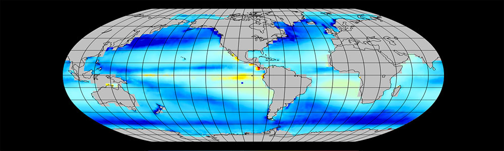 Global map of CO2 flux