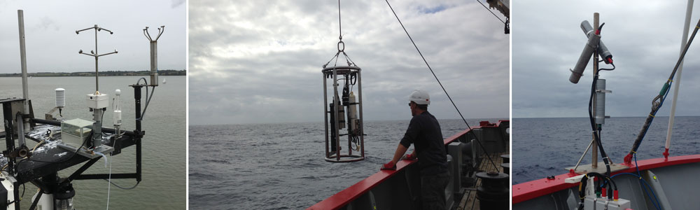 Eddy covariance equipment, optics rig and radiometers